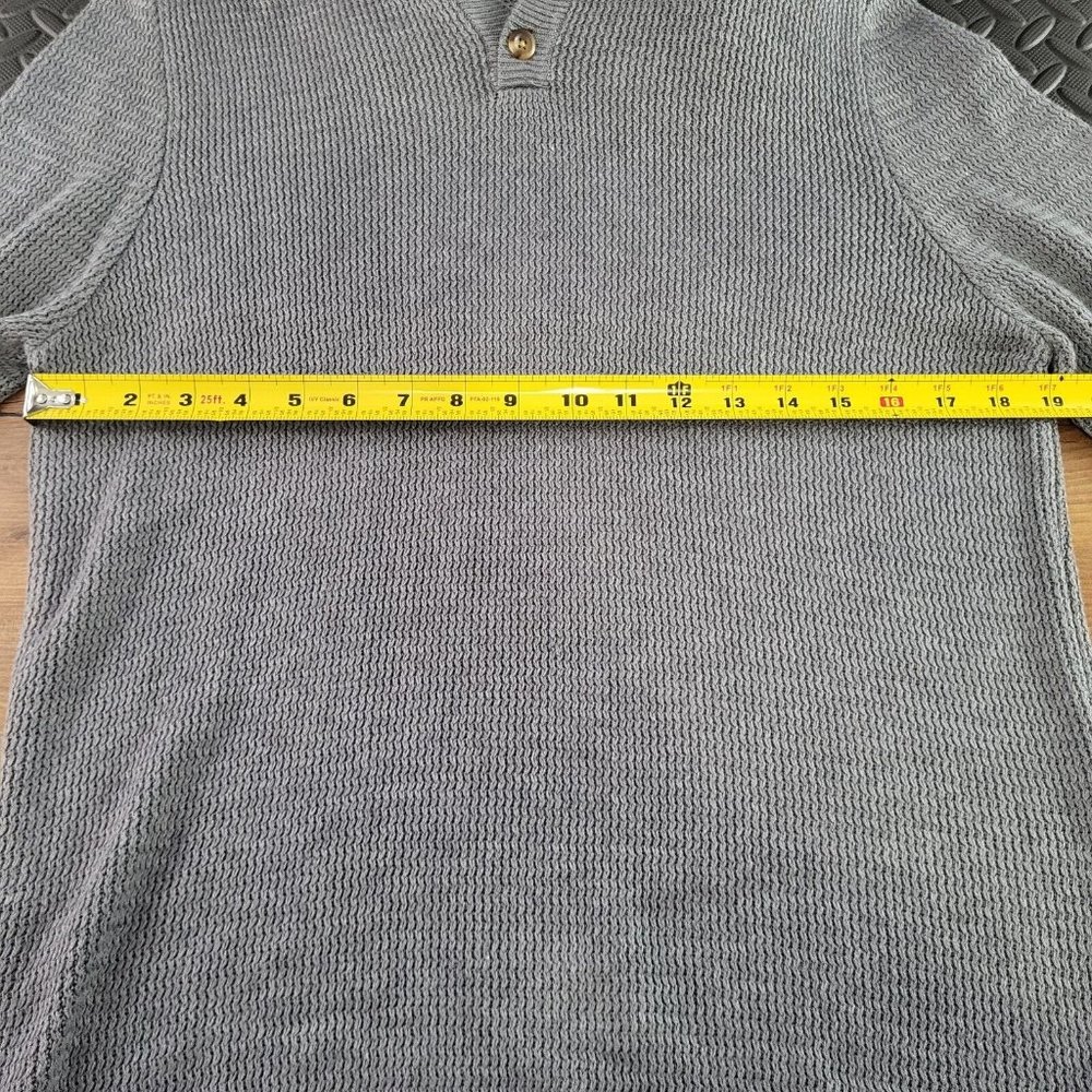 Mizzen + Main Sweater Mens Medium Cassady Hoodie Henley Pullover Button - Picture 5 of 6